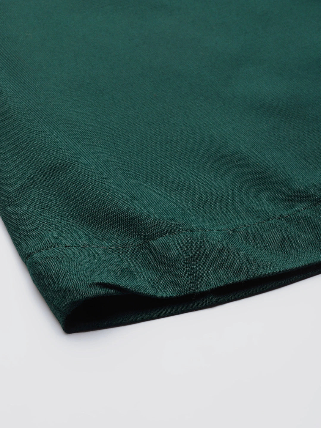 Bottle Green rayon double flared palazzo