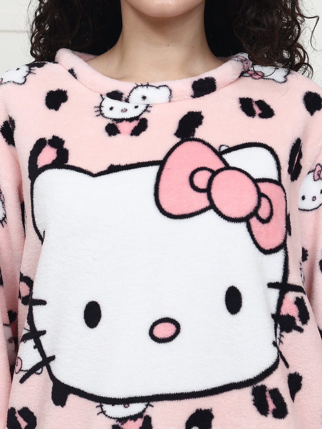 Pink Kitty Fur Winter Set