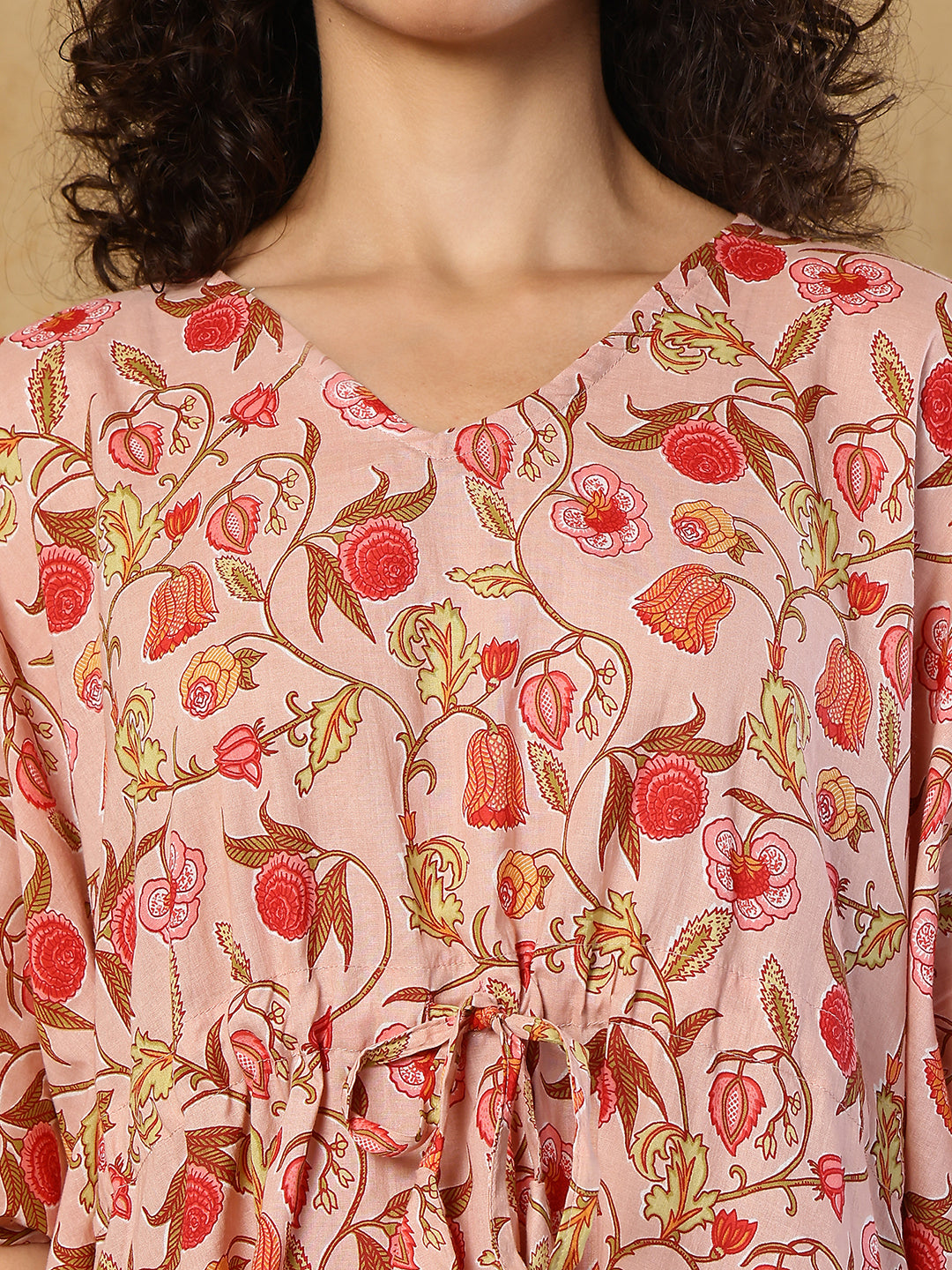 Sajni Jaal Cotton Kaftan Set