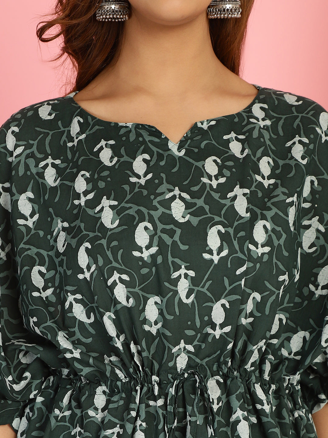 Dark Green Paisley Co-Ord Set