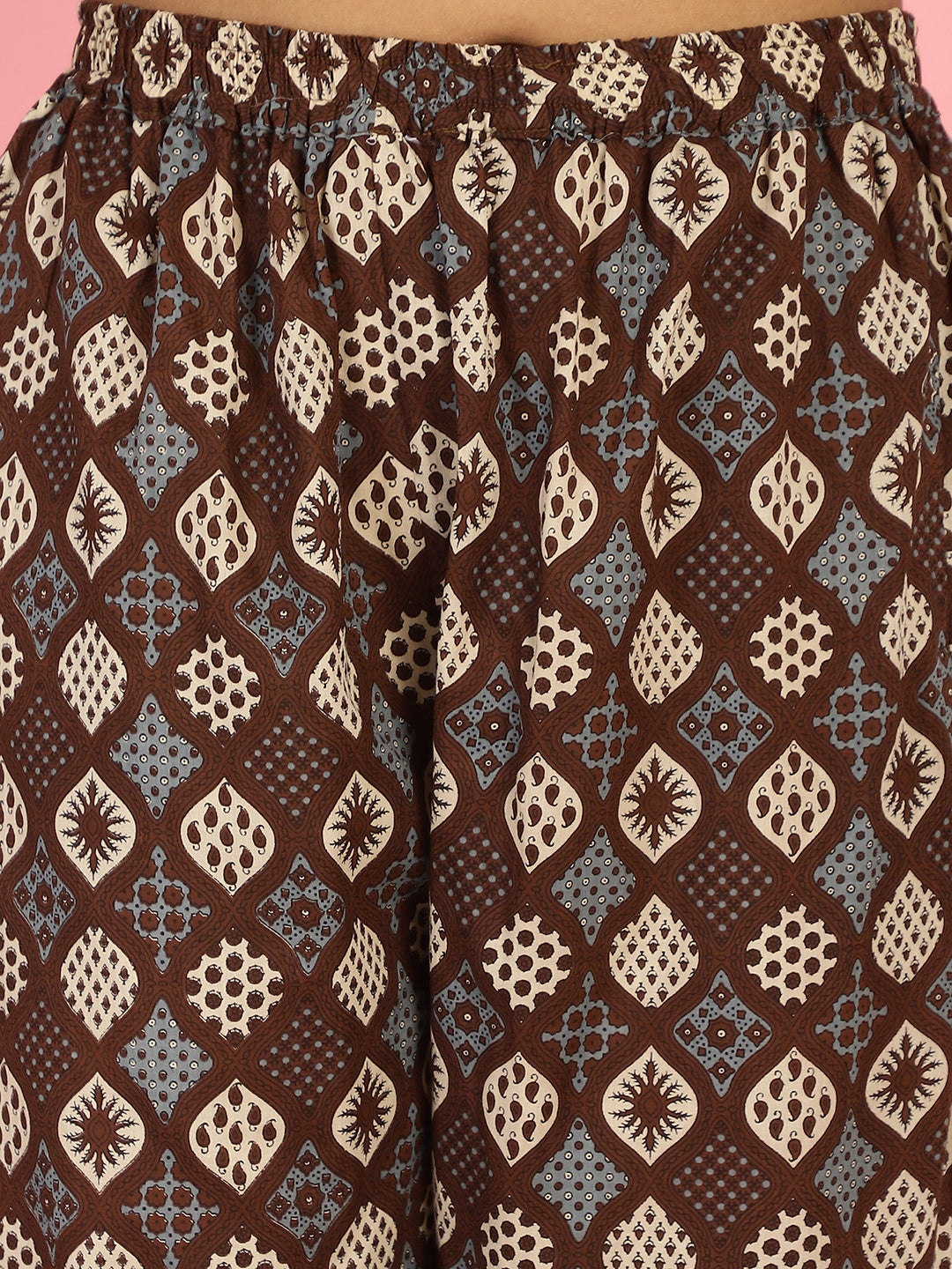 Brown Patterened Co-Ord Set