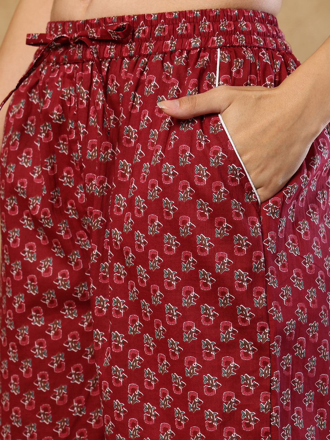 Sana Booti Collar Night Suit