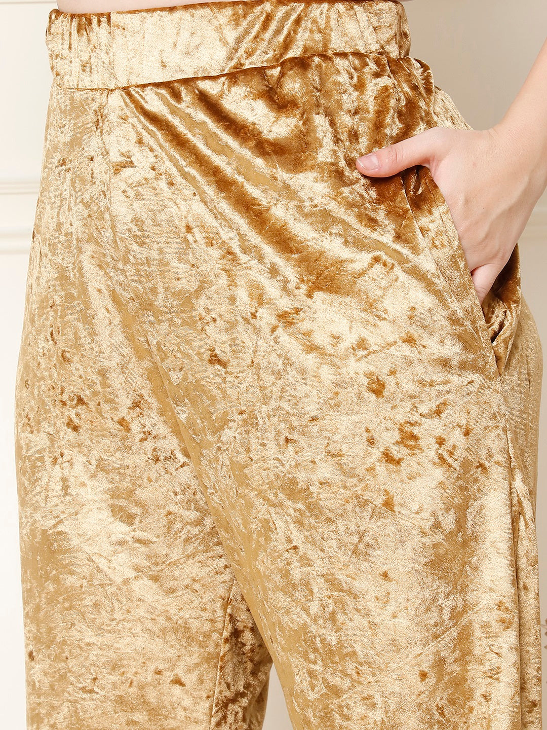 Golden Ice Velvet Lounge Set