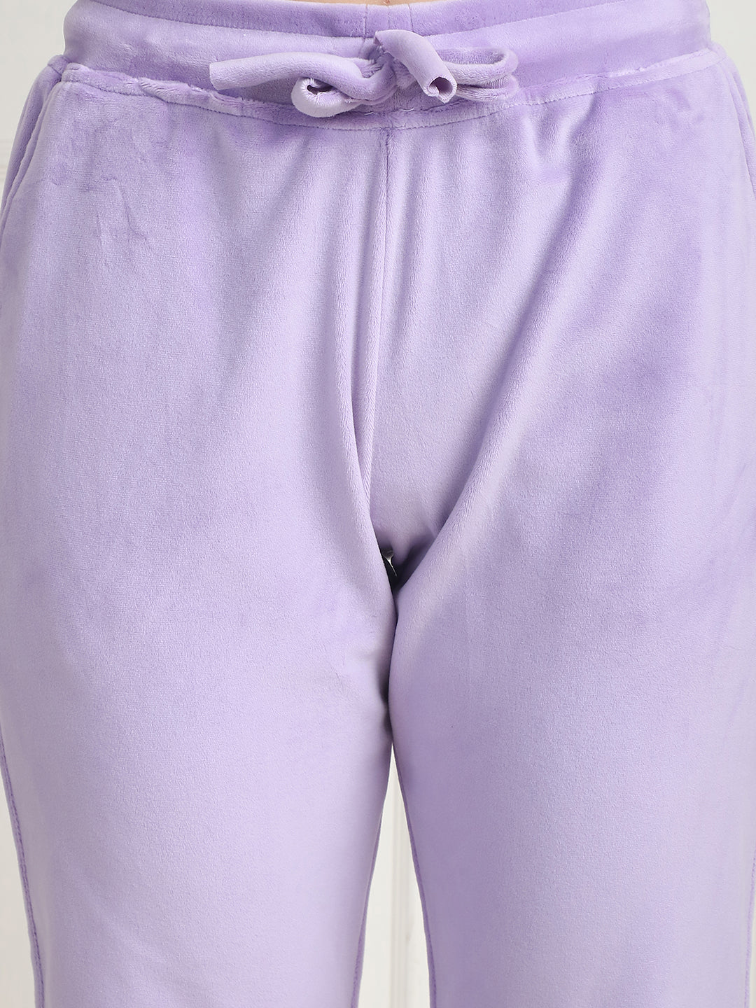Lavender Velvet Zip Lounge Set