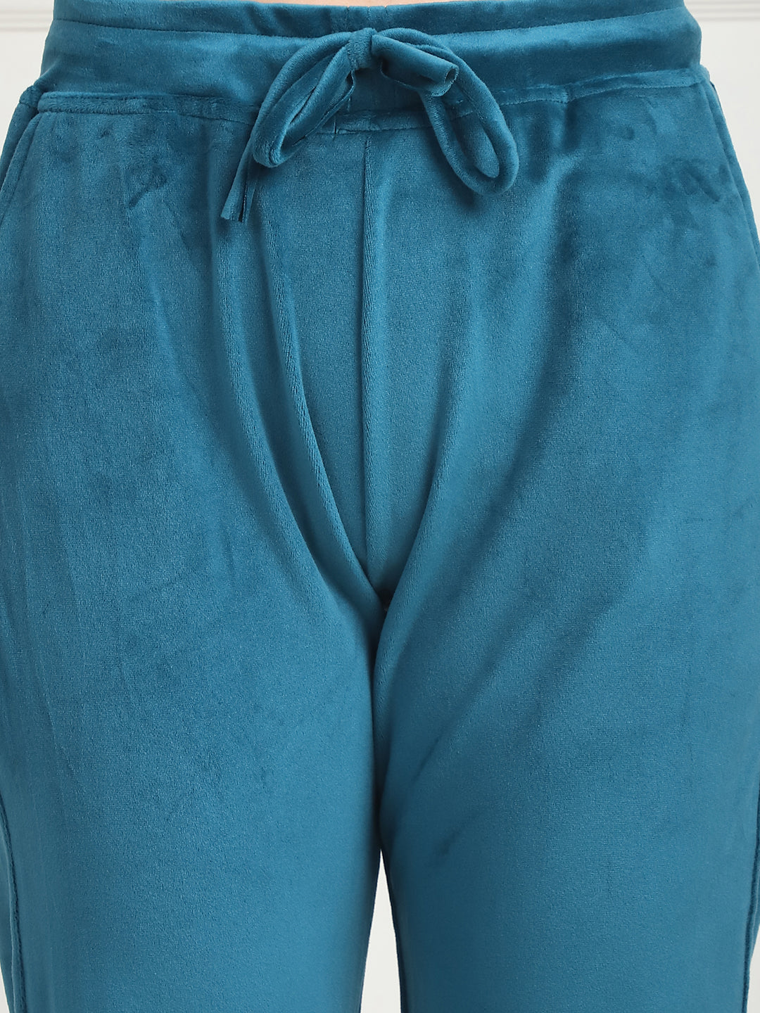 Teal Velvet Zip Lounge Set