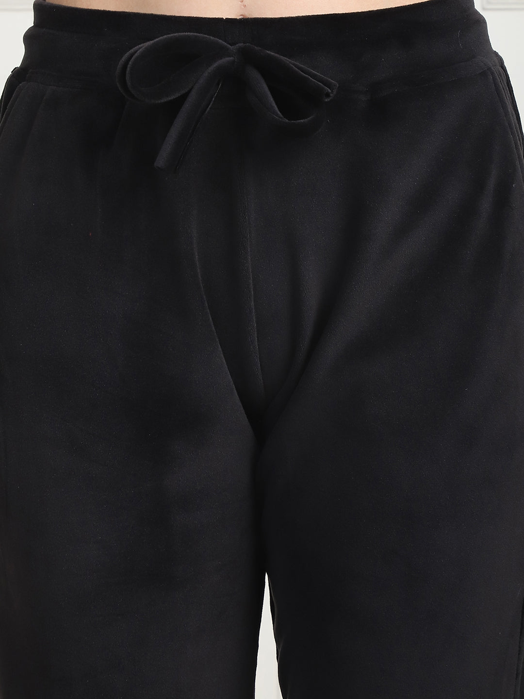 Black Velvet Zip Lounge Set