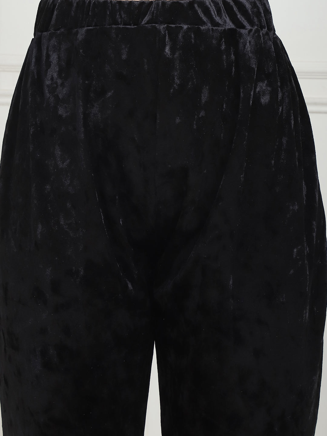 Metallic Black Ice Velvet Lounge Set