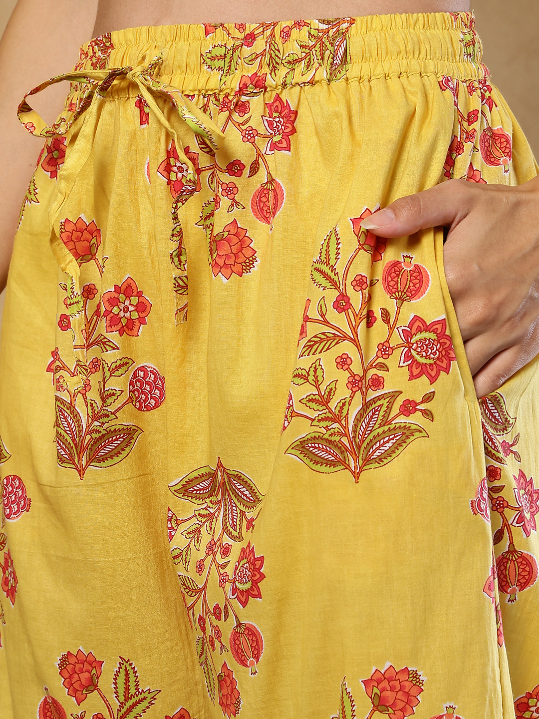 Genda Phool Cotton Kaftan Set