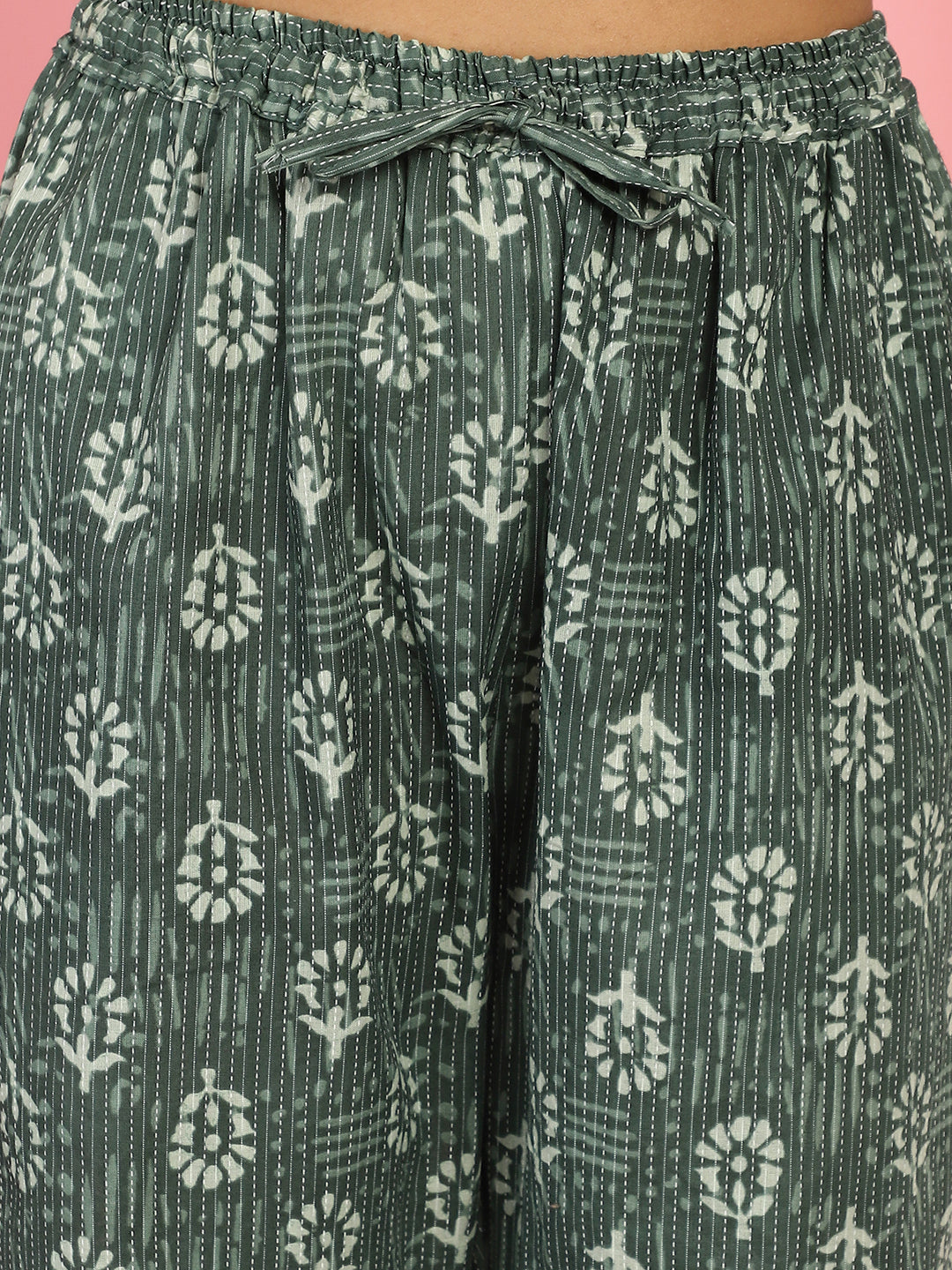 Green Katha Co-Ord Set