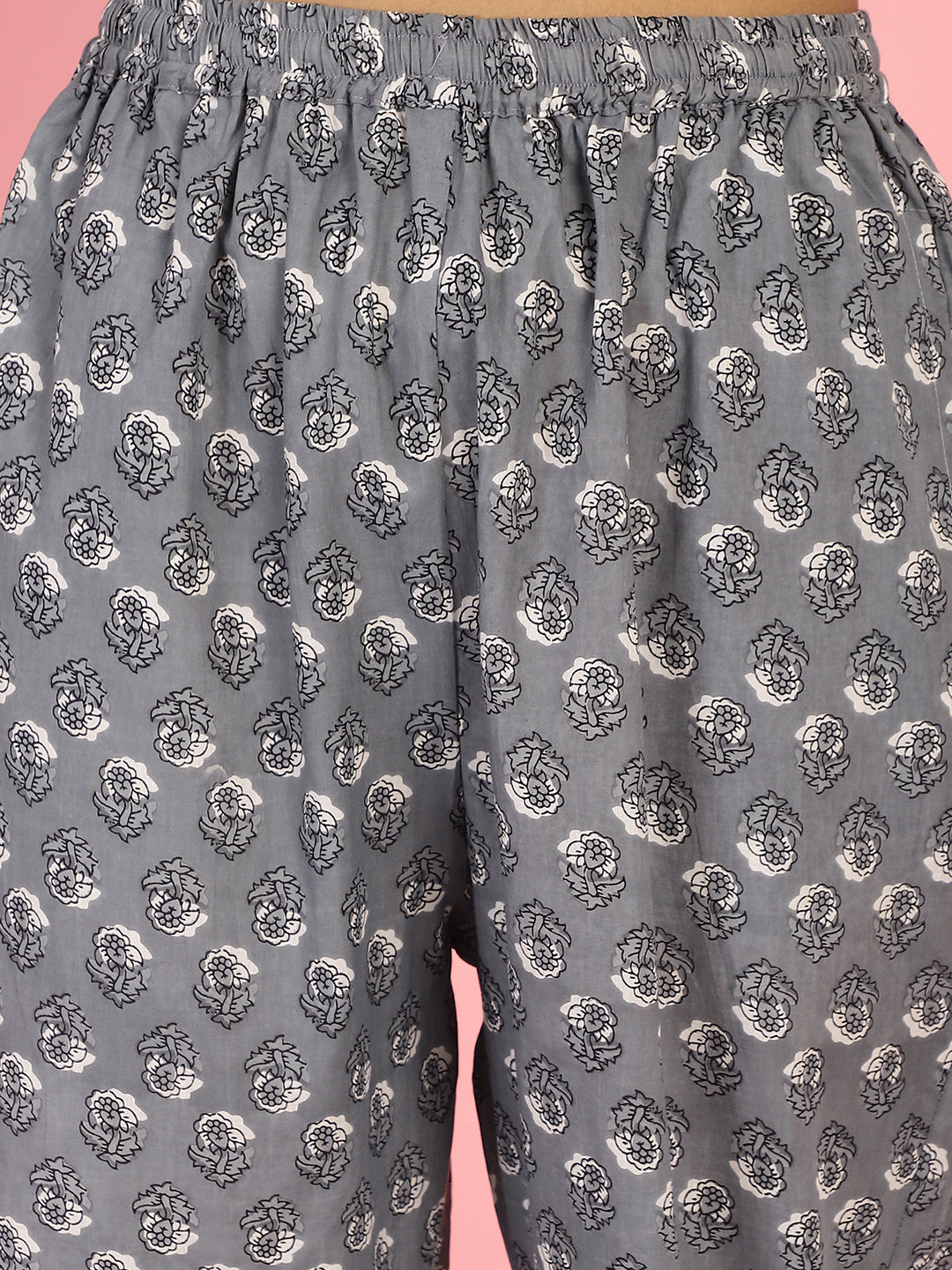 Grey Flower Co-Ord Set