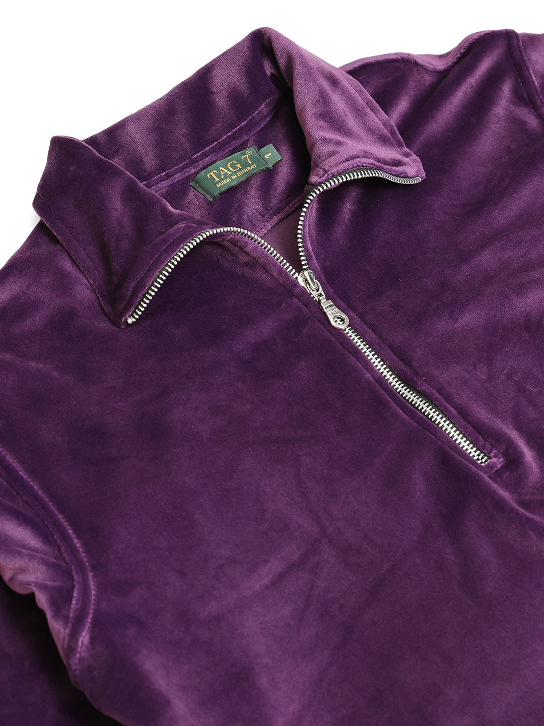Purple Velvet Zip Lounge Set