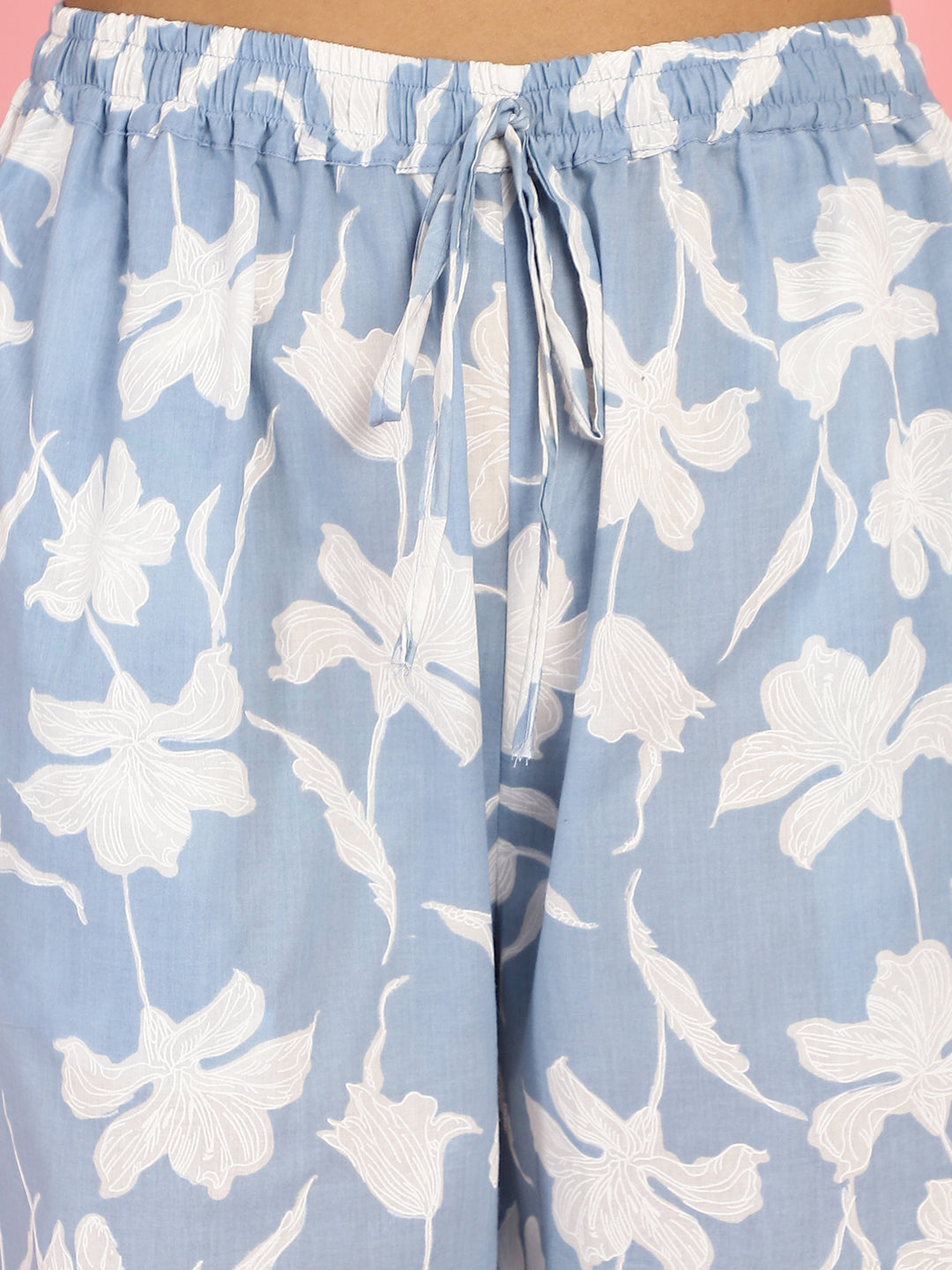 Powder Blue Floral Co-Ord Set
