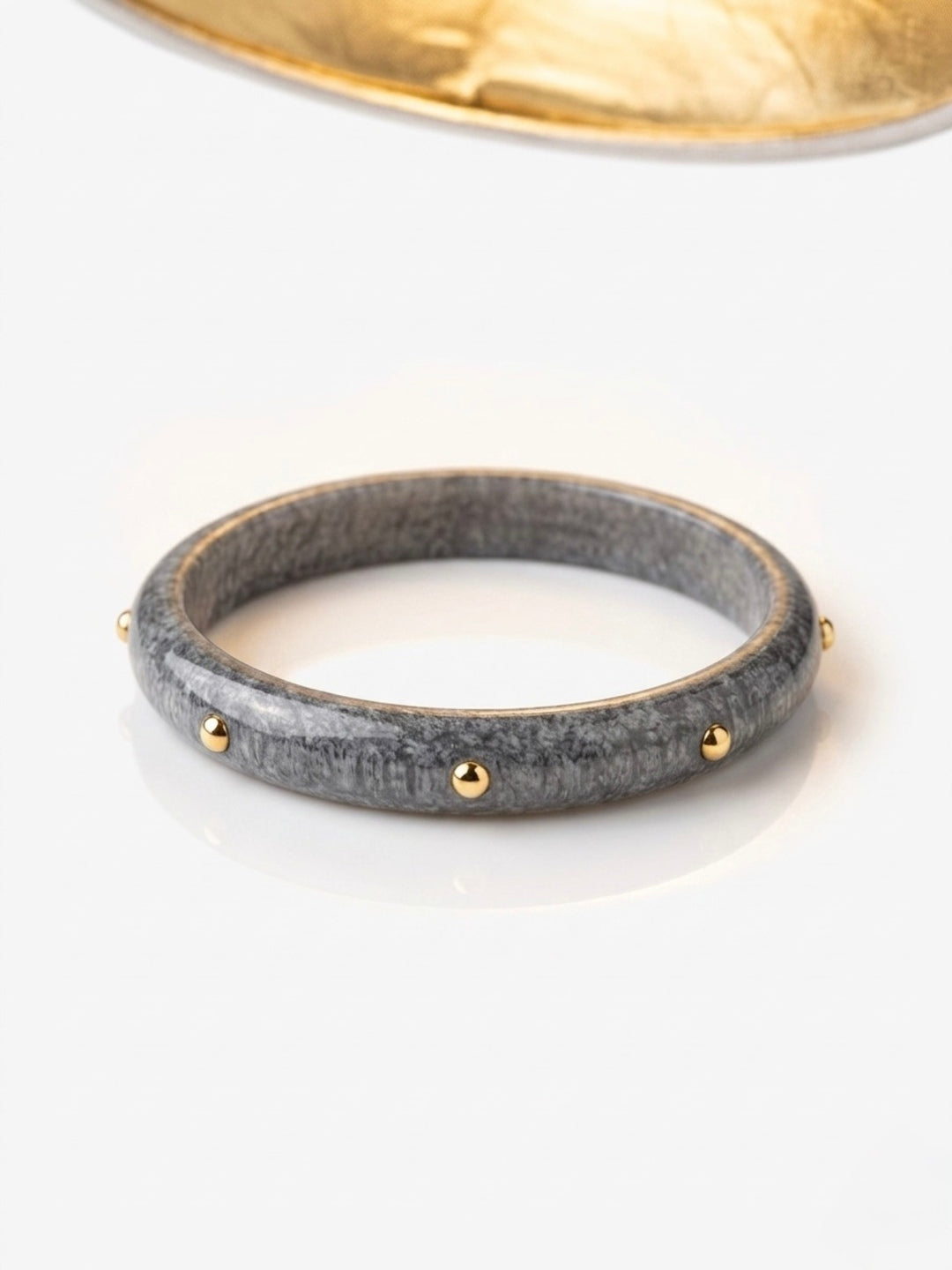 Thoda Filmy Resin & Brass Bangles-Set of 5