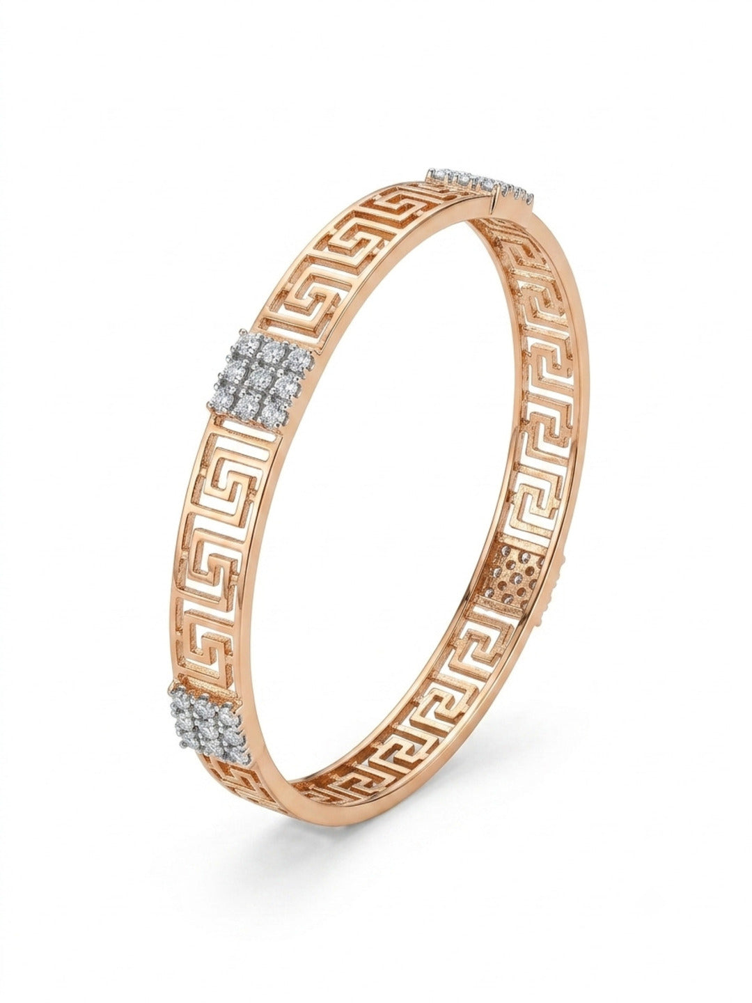 Pallavi Gold-Plated AD & Cubic Zirconia Stone-Studded Premium Bangles- Set of 4