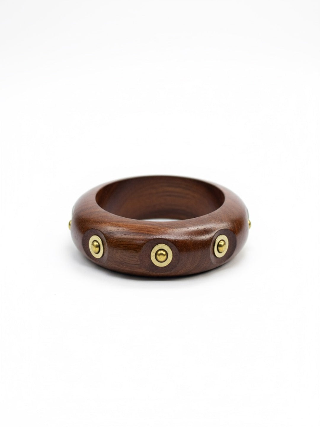 Orange Mitti Resin & Wooden Bangles-Set of 5