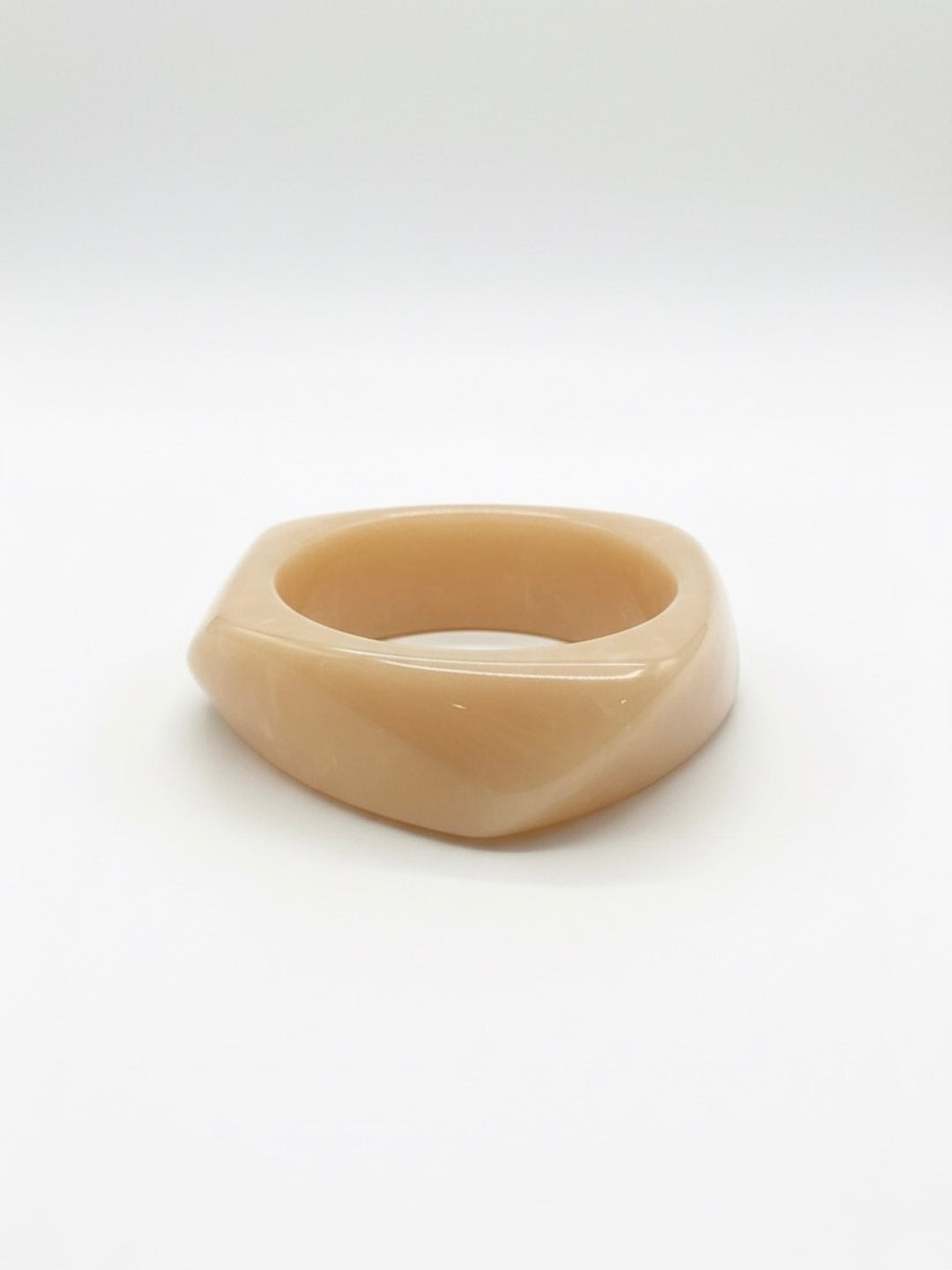 Vanilla Latte Resin Bangles-Set of 3