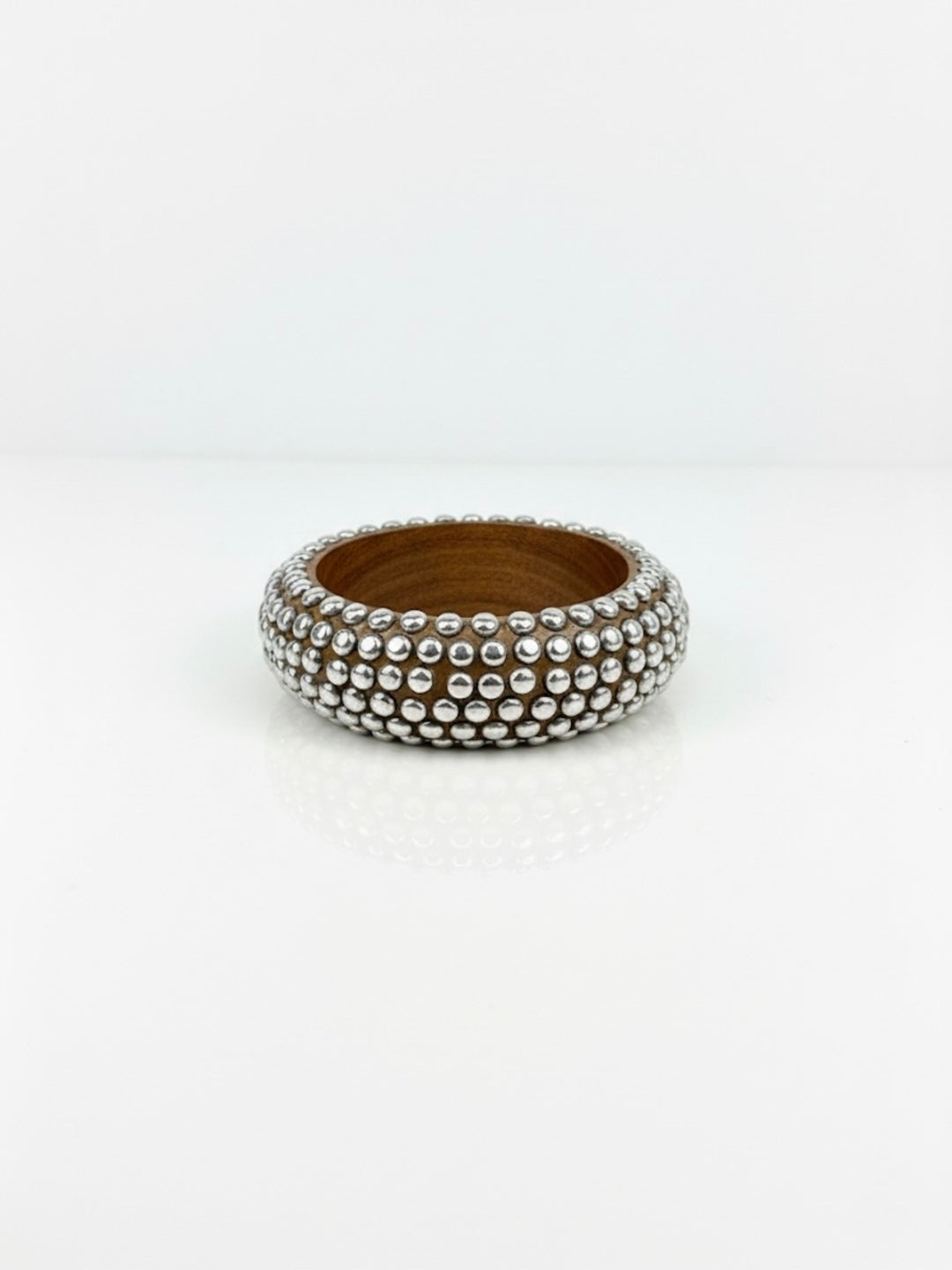Gatekeep Resin, Wooden & Brass Bangles-Set of 3