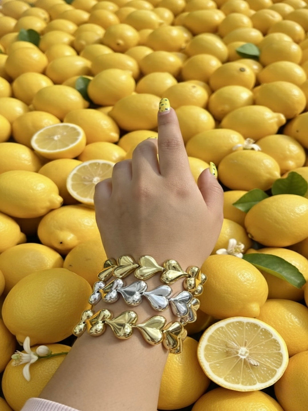 Heart Throb Resin Bangles-Set of 3
