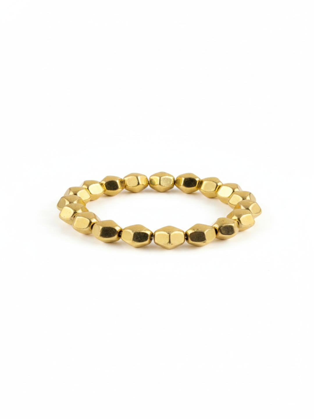 Monochrome Gold Resin Bangles-Set of 3