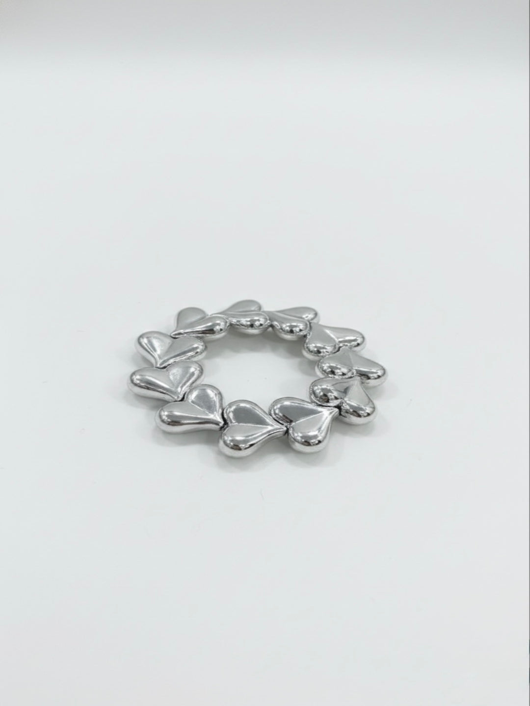Love Struck Silver plated bracelet-Set of 3