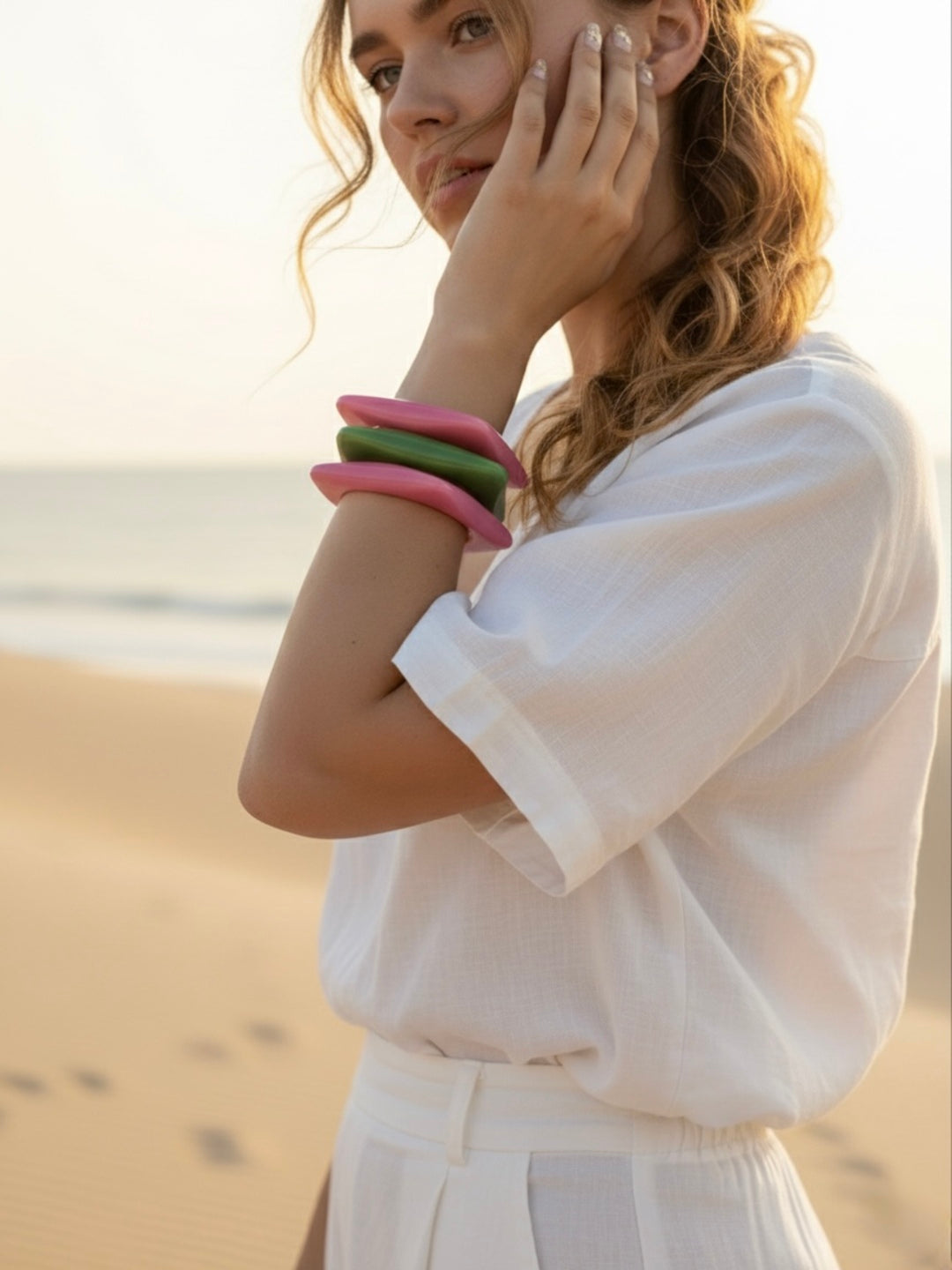 It Girl Resin Bangles-Set of 3