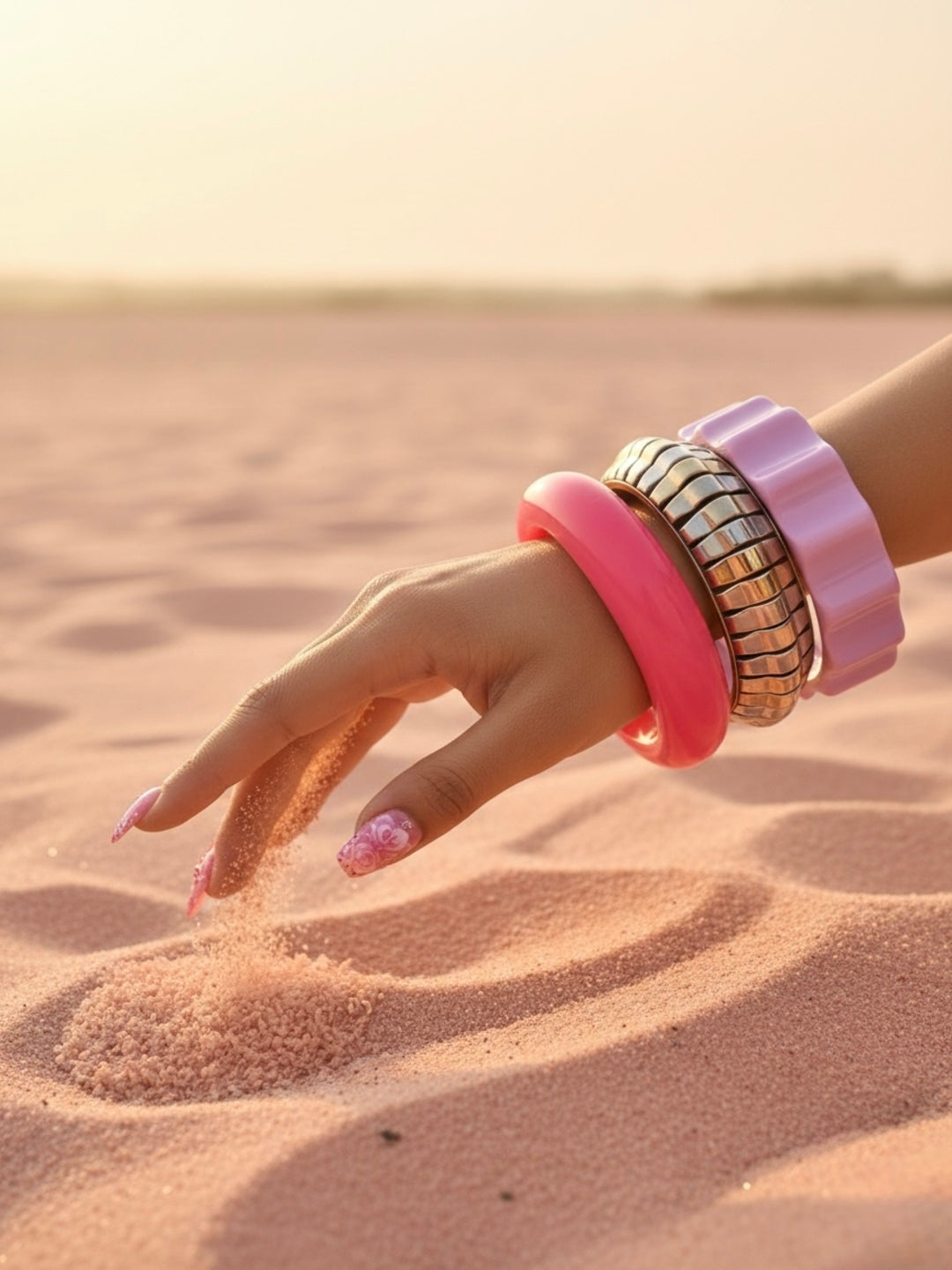 Rave Resin Bangles-Set of 3