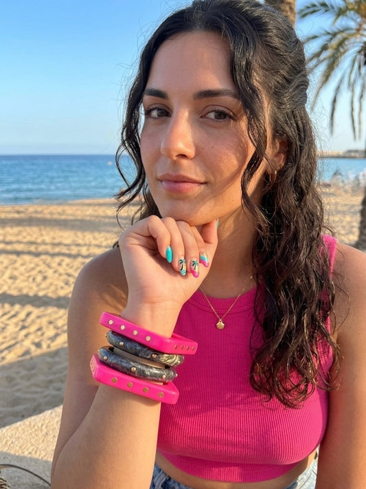Yalinaa Resin Bangles-Set of 4