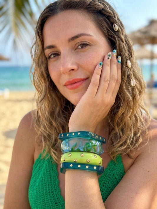 Nelly Resin Bangles-Set of 4