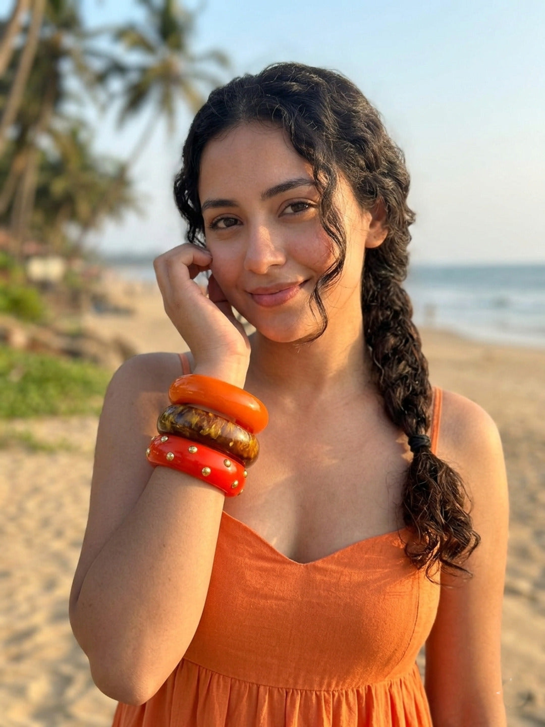 Glow & Khanak Resin Bangles-Set of