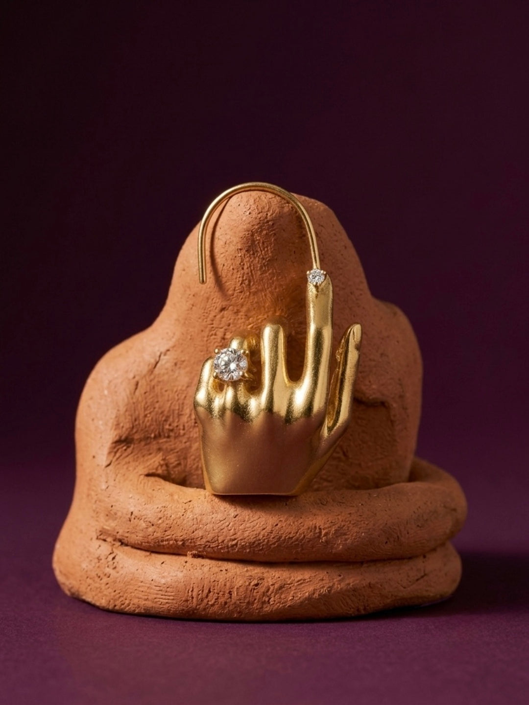 Hand Statement Ear Cuff