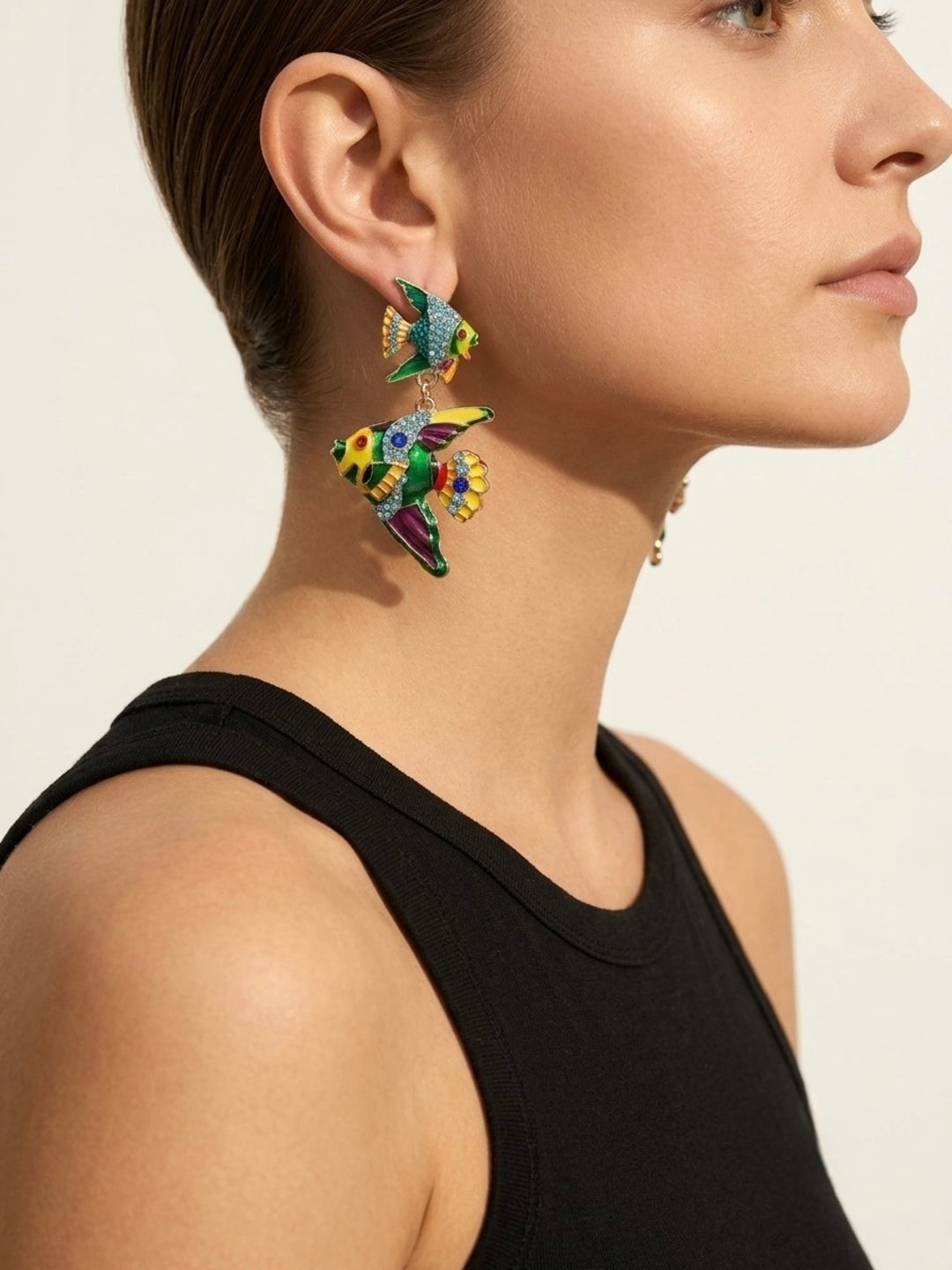 Mahi-Mahi Fish Statement Earrings