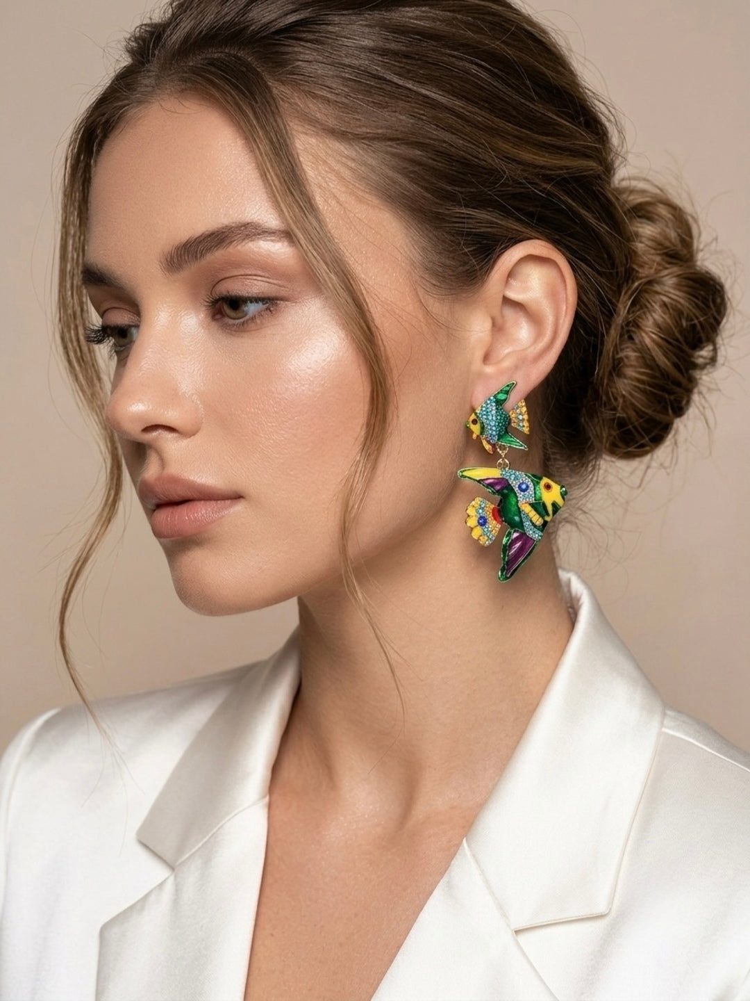 Mahi-Mahi Fish Statement Earrings