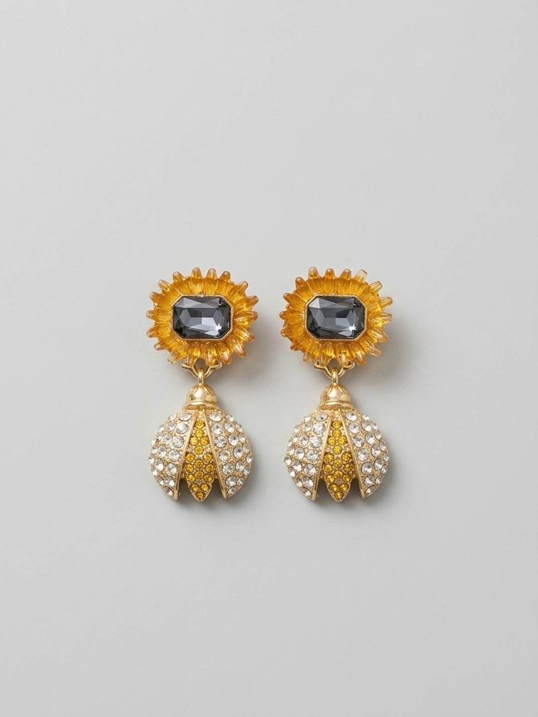 Citrus Queen Bee Statement Earrings