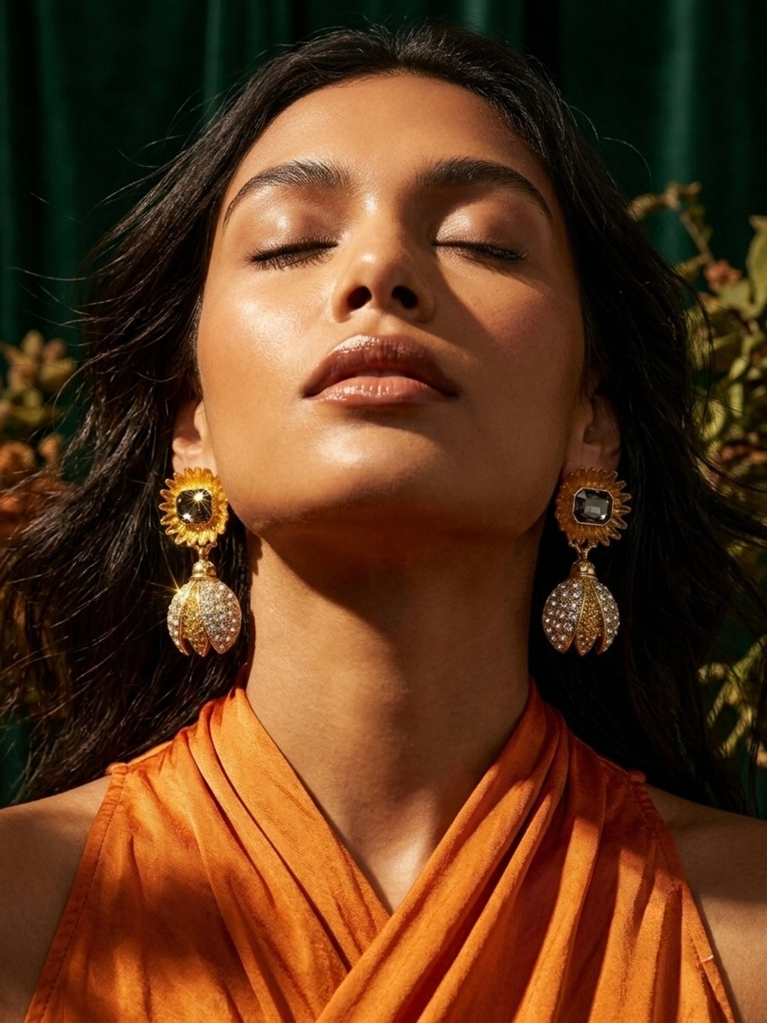 Citrus Queen Bee Statement Earrings