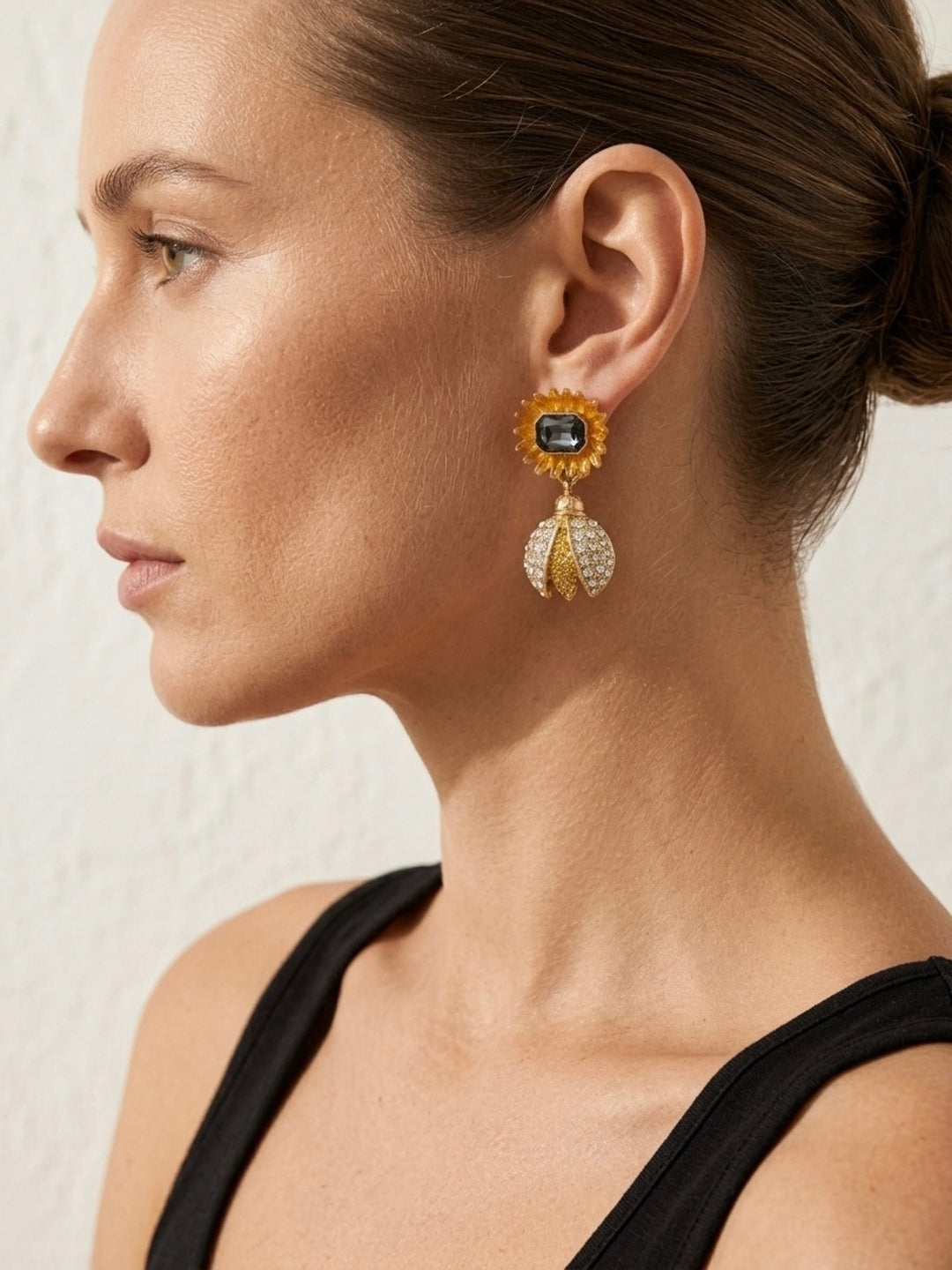 Citrus Queen Bee Statement Earrings