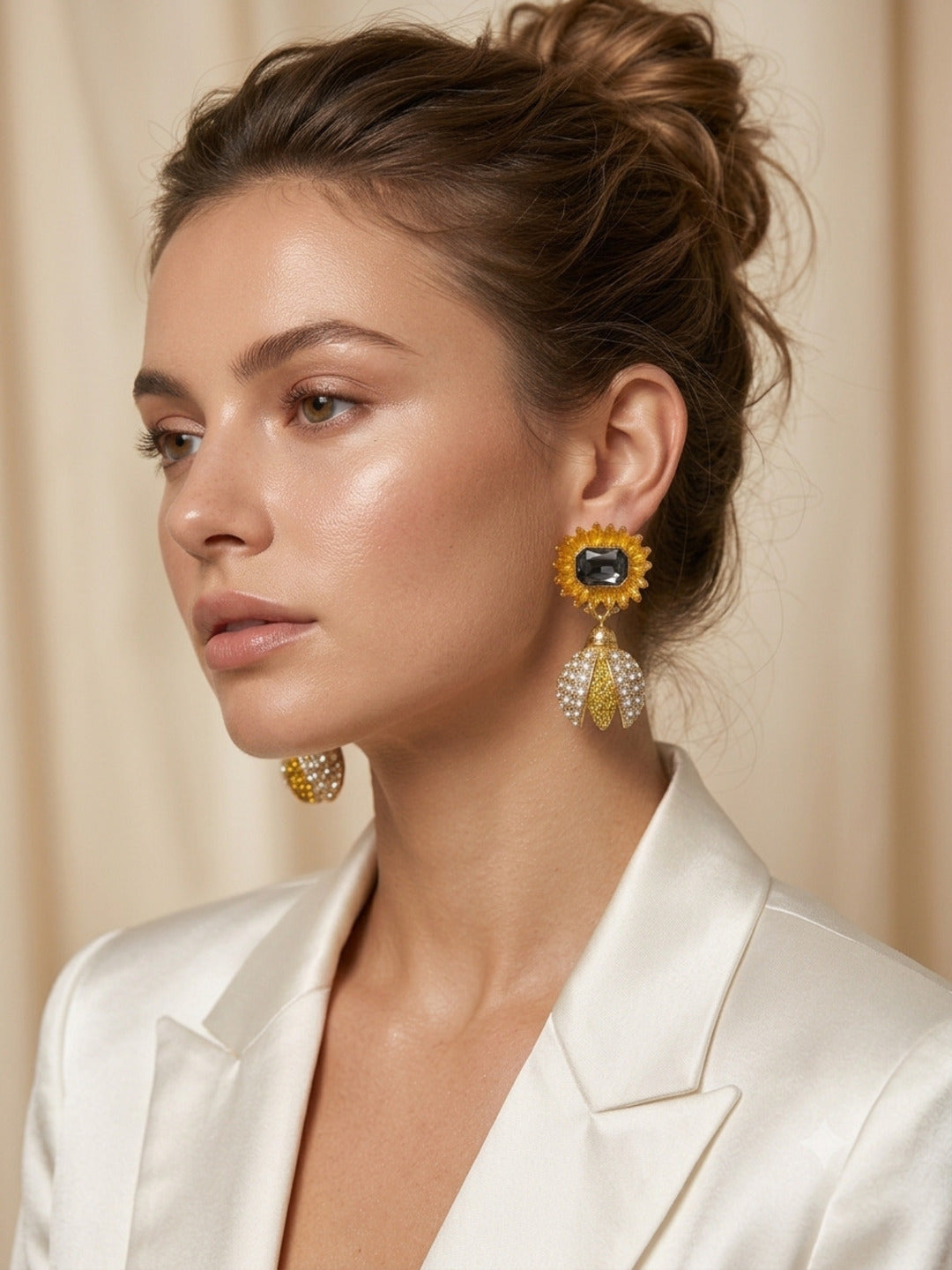 Citrus Queen Bee Statement Earrings