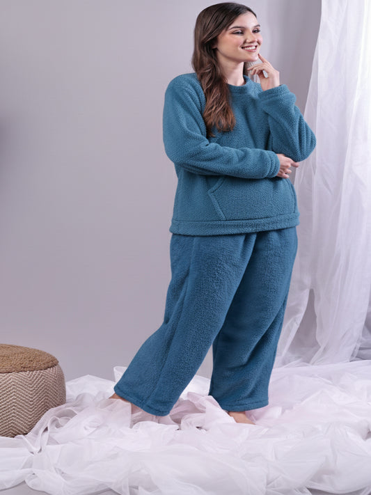 Teal Seal Fur Winter Set