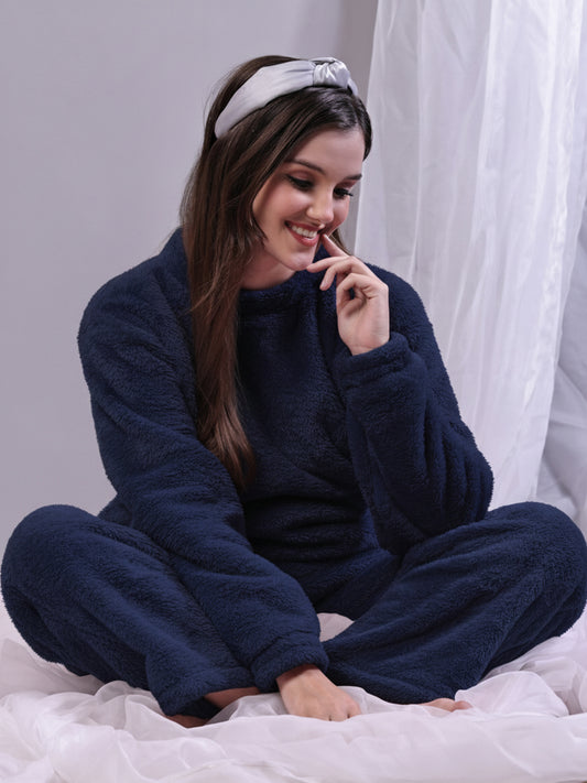 Blue Pea Tea Fur Winter Set