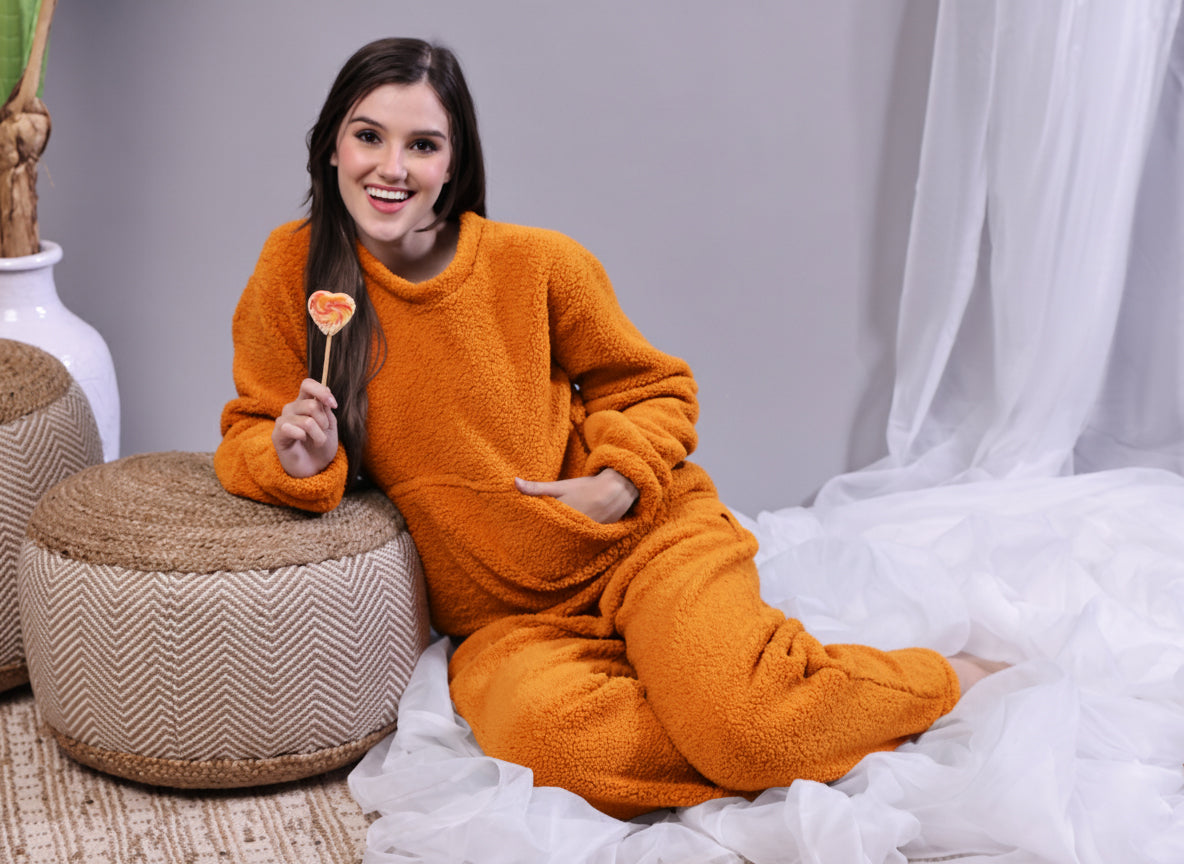 Sour Orange Sherpa Winter Set