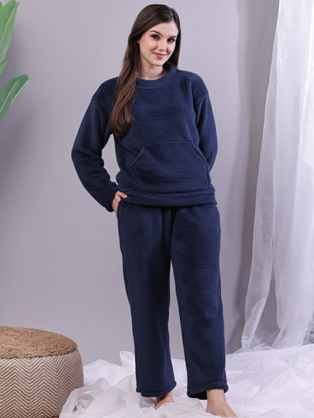 Blue Pea Tea Fur Winter Set