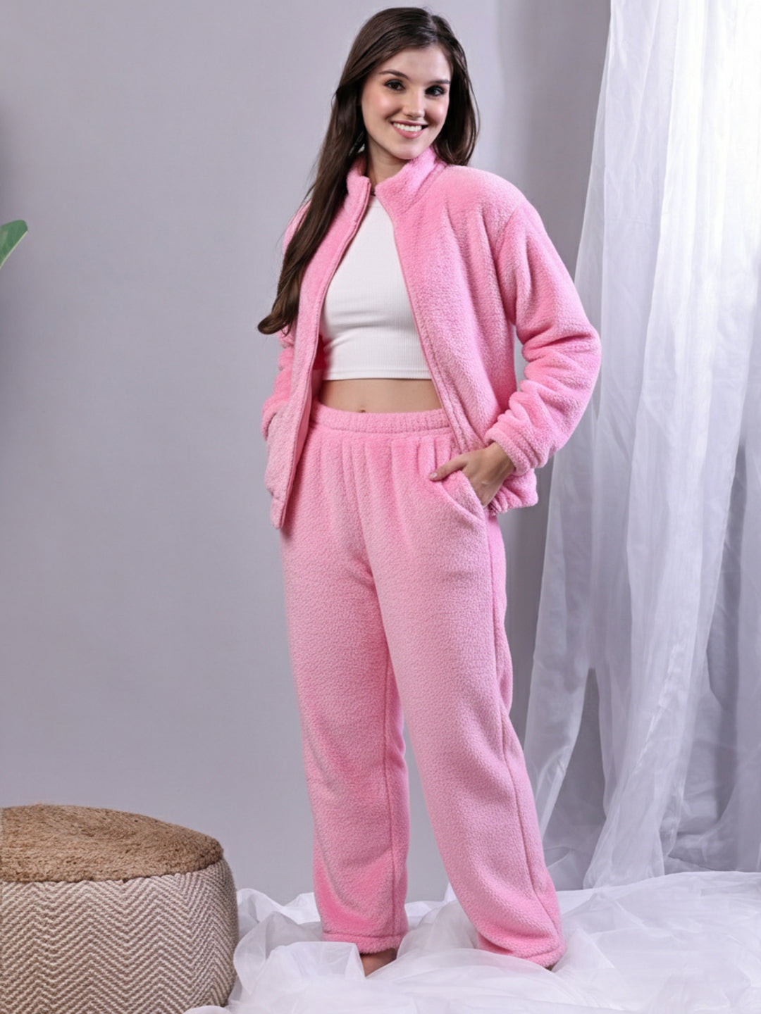Pink Panther Fur Winter Set
