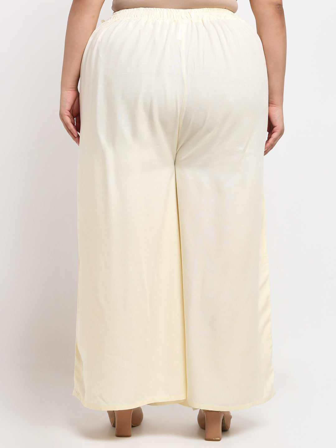 Butter Cream Rayon Pocket Plus Palazzo