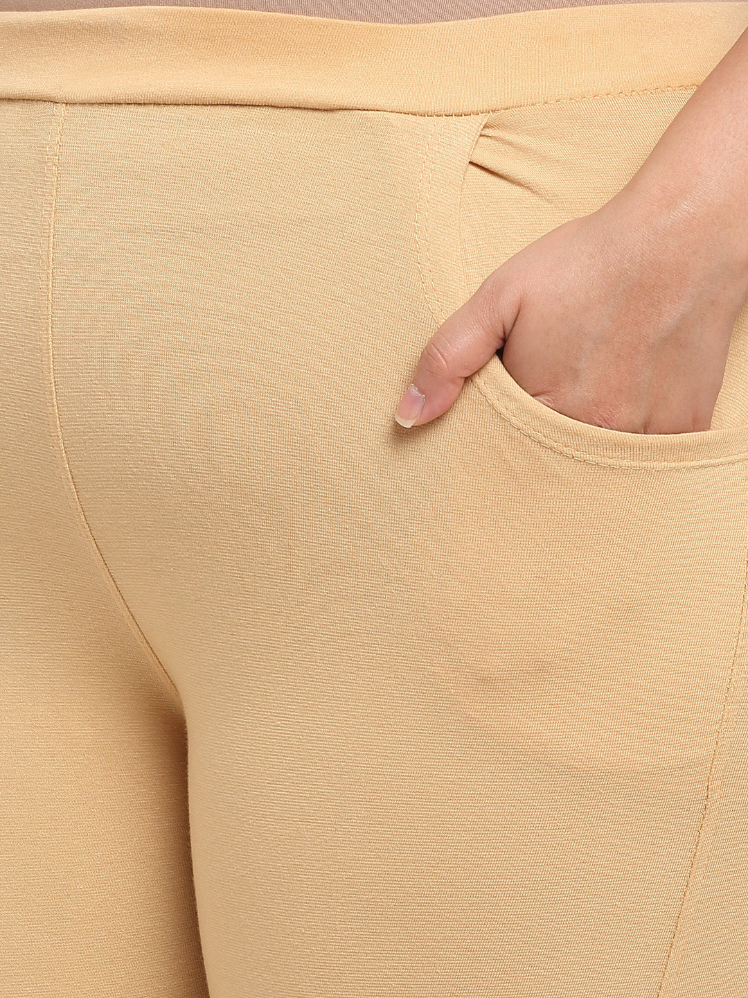 Light Beige Plus Pocket Pant