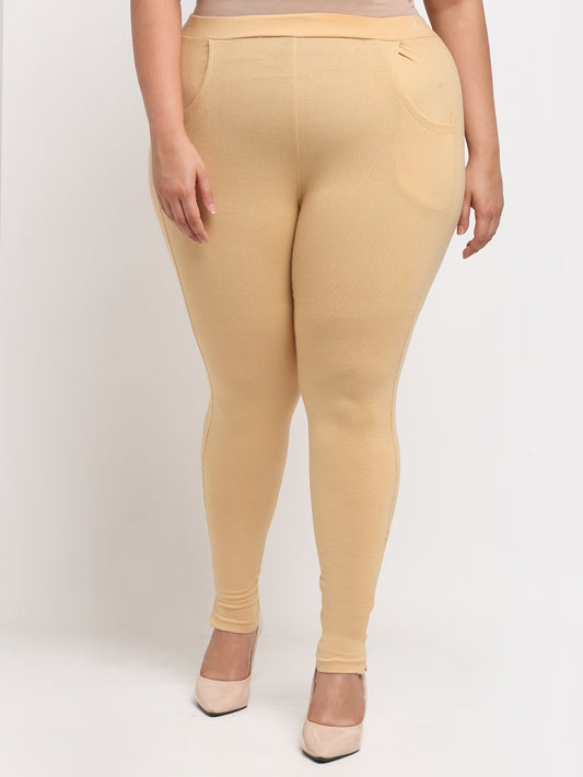 Light Beige Plus Pocket Pant