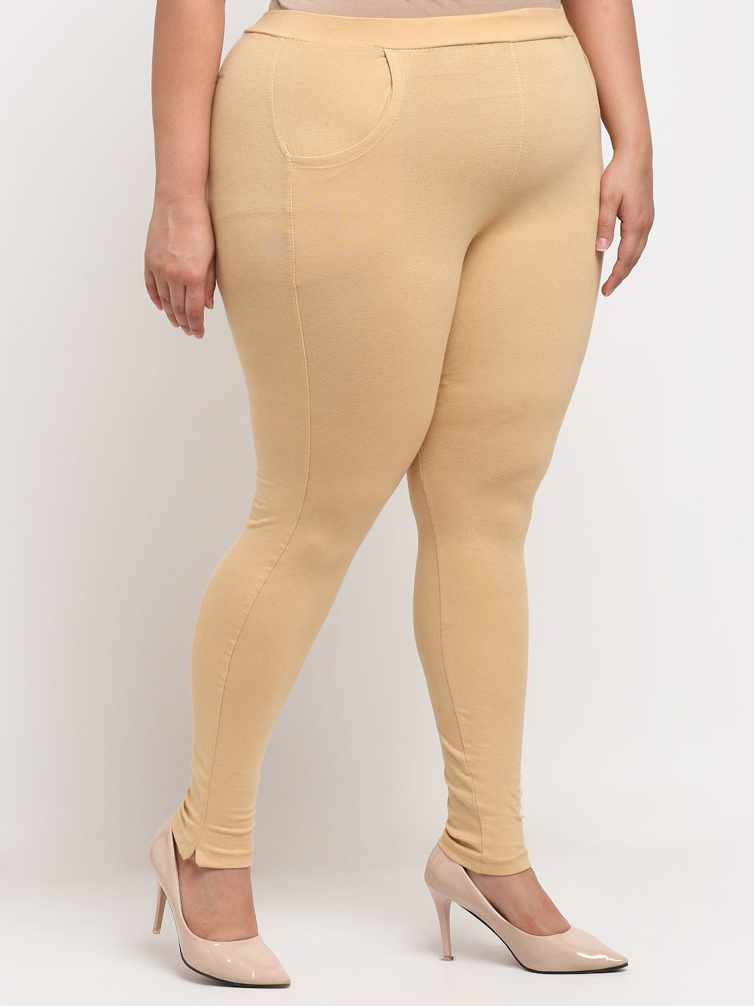 Light Beige Plus Pocket Pant