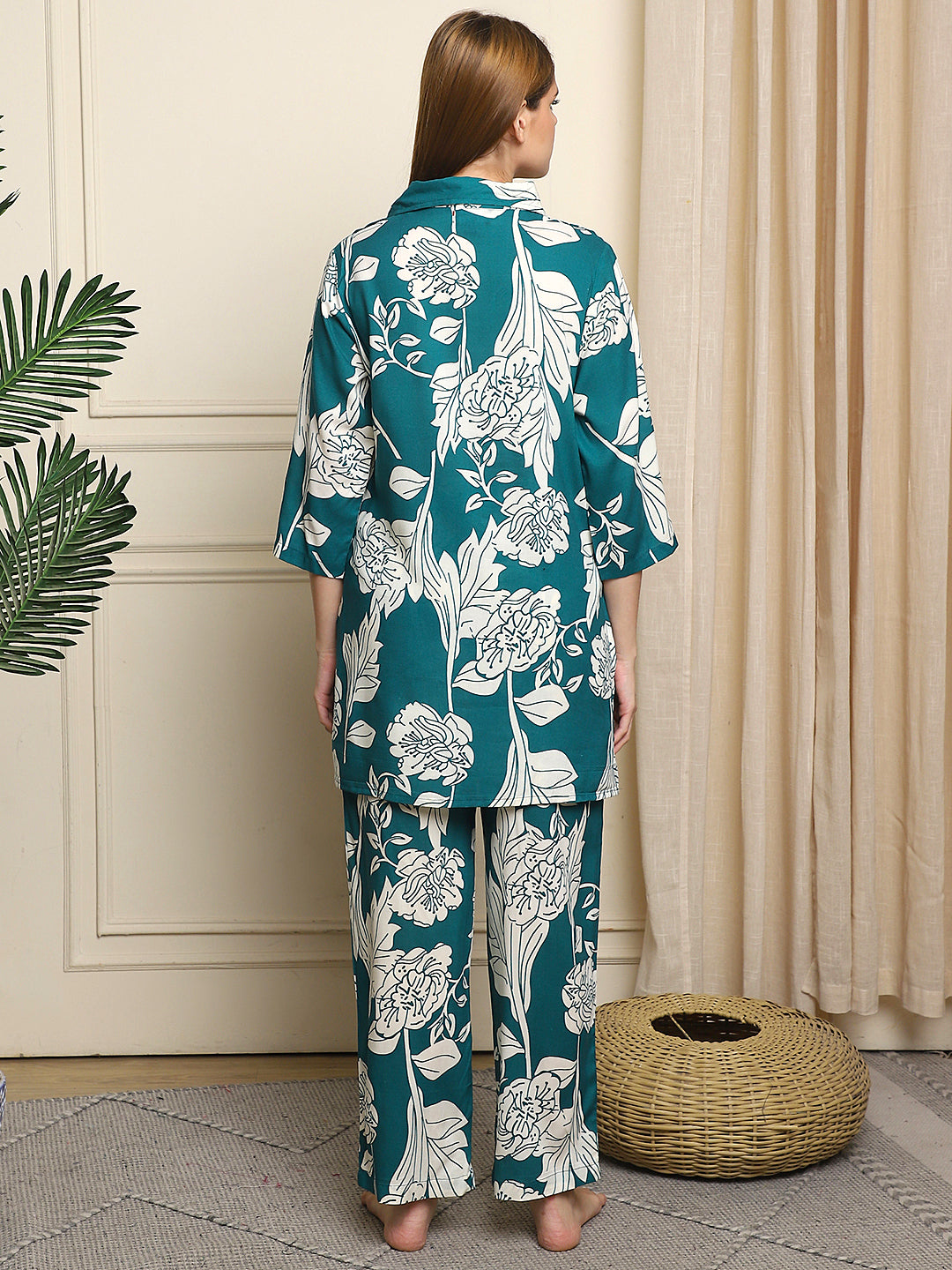 Botanical Teal Co-ord Set