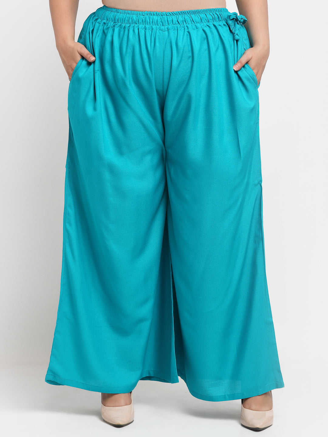 Firozi Rayon Pocket Plus Palazzo