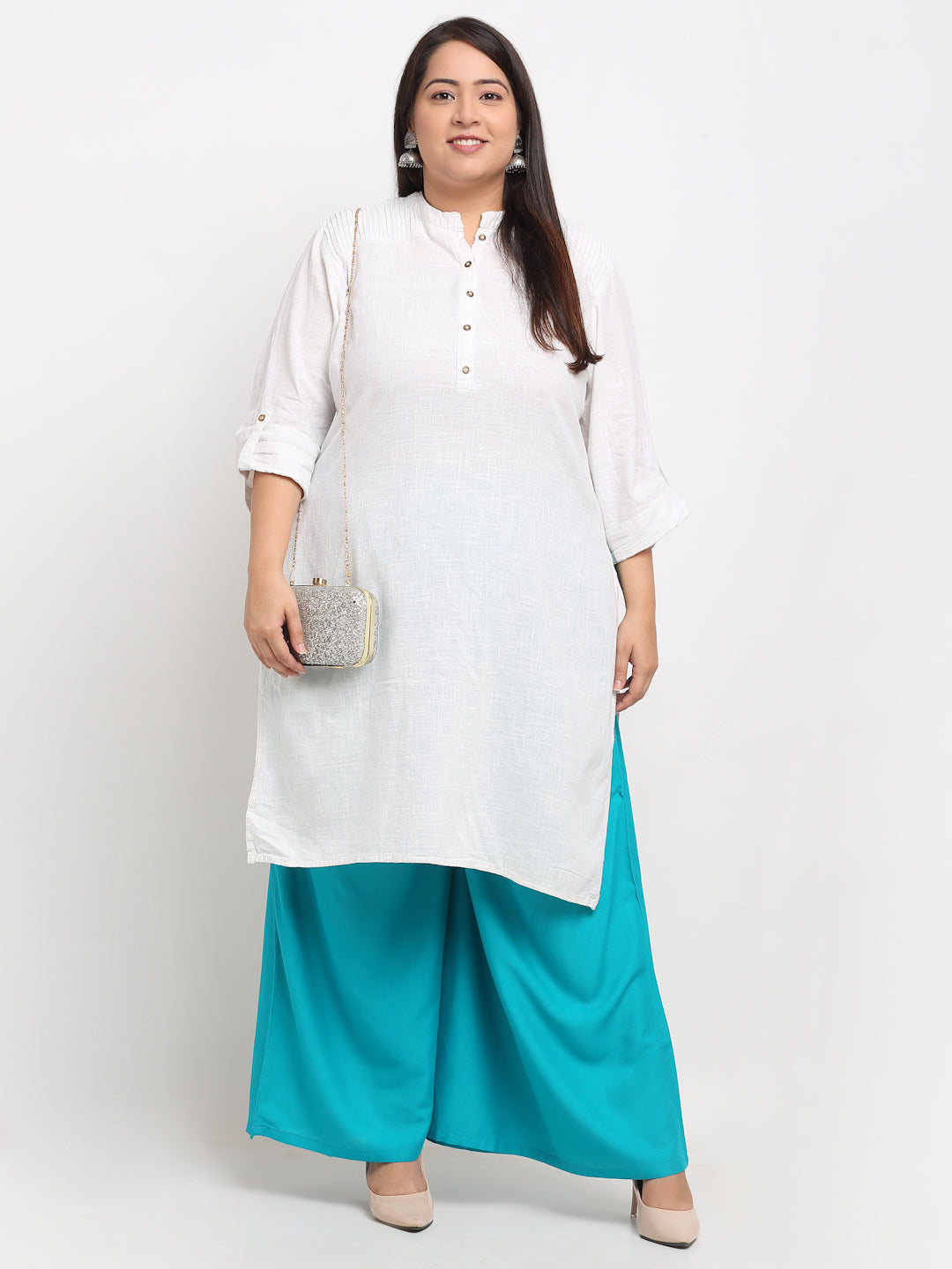 Firozi Rayon Pocket Plus Palazzo