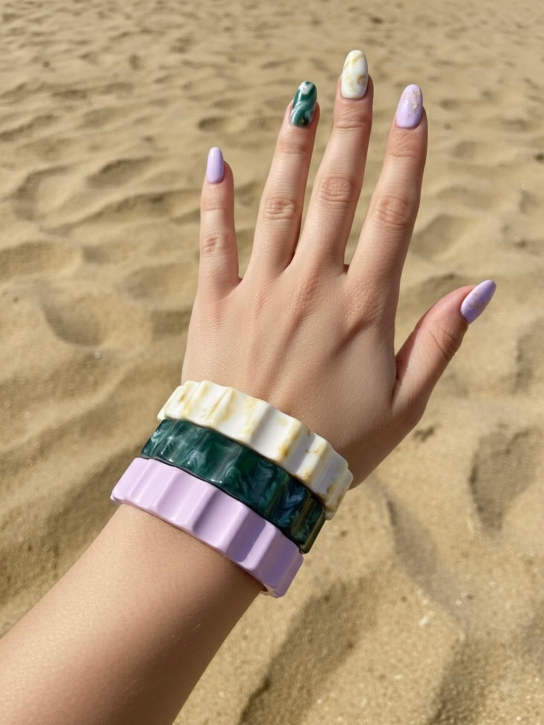 Pina Kale Resin Bangles-Set of 3