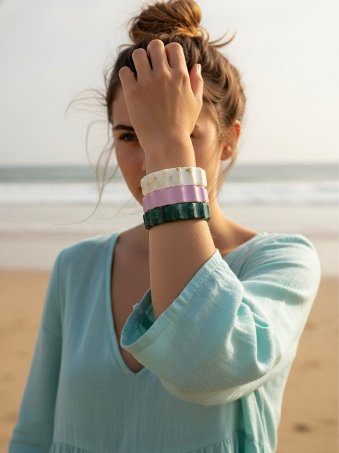 Pina Kale Resin Bangles-Set of 3